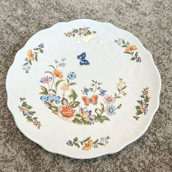 AYNSLEY VTG Cottage Garden Bone China Plate - Picture 1 of 5